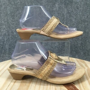 Sandalias Estilo Suave Para Mujer 8 Delight Tejidas Tanga Chanclas Sin Cordones Beige - Imagen 1 de 17