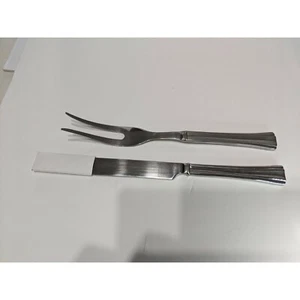 Reed & Barton Brookshire 2-teiliges Schnitzset Messergabel Edelstahl Besteck 11 Zoll - Bild 1 von 7