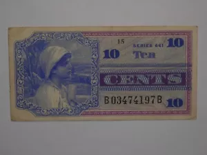 Military Payment Certificate MPC Series 661 ten Cents 10c LOT #3 - Picture 1 of 2