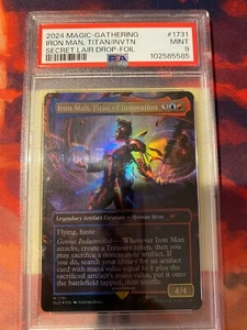 MTG Secret Lair Drop Iron Man Titan of Innovation Foil PSA 9 - Picture 1 of 1