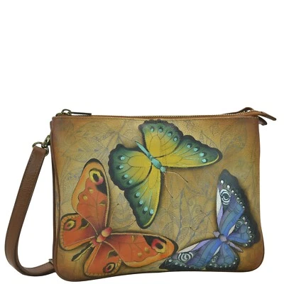 Anuschka OFERTA #570 EST "EARTH SONG" Triple Compartimento X-Body 10.5"x8"x5" Nuevo con Etiquetas Foto 1 de 4