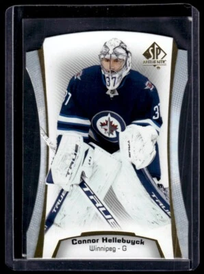 2021-22 SP Authentic Die Cut Connor Hellebuyck Winnipeg Jets #DC-13 - Image 1 of 2