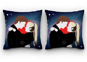 COPPIA DI CUSCINI 40x40 AMORE PERSONALIZZABILE IDEA REGALO SAN VALENTINO - Foto 1 di 1