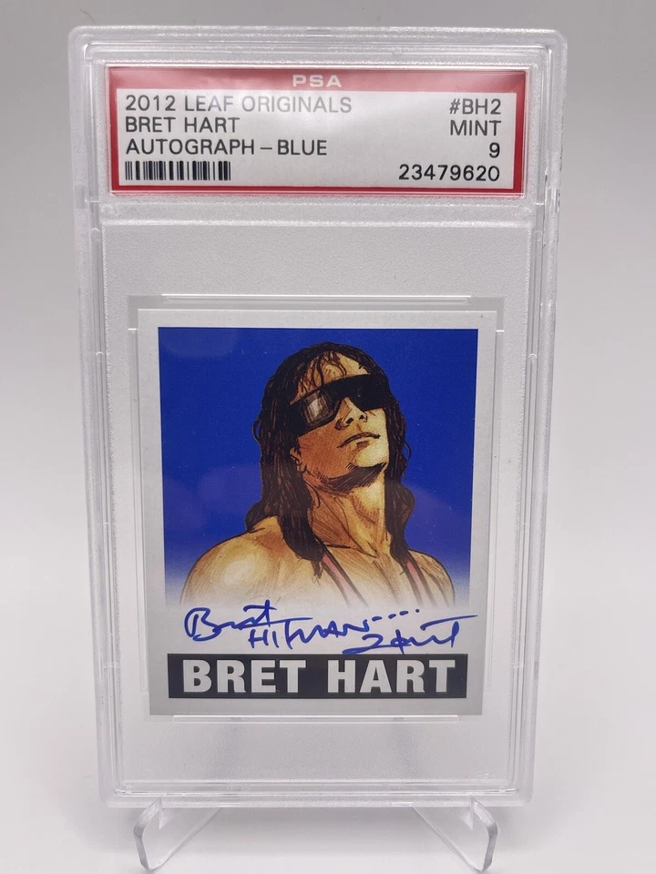 2012 Leaf Originals Bret Hart Alternative Art Signed Card /25 PSA 9 🔥 - Image 1 of 2