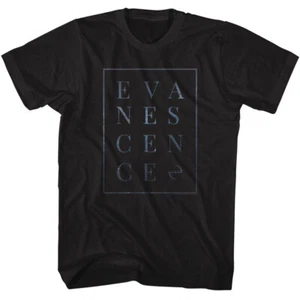 Evanescence Block Name Logo Men's T Shirt Rock Band Merch - Picture 1 of 5
