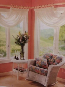 Window Treatments 45 Styles shown Step by Step Art' & Crafts for Home Decorating - Picture 1 of 12