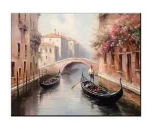 Venice oil painting printed on canvas-Home Wall Artwork Decor-Gifts for Friends - Picture 1 of 8