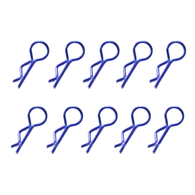 RC Hop Ups Standard Black Bent Body Clip (10) for 1/10 & 1/8 Scale Vehicles - Image 1 of 4