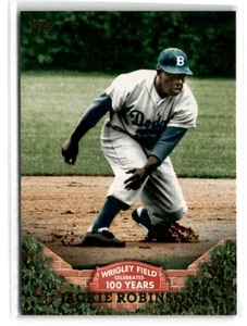 2016 Topps 100 Years at Wrigley Field Jackie Robinson #WRIG-45 Dodgers Insert - Imagen 1 de 2