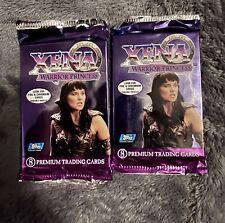 Two 1998 Topps Xena Warrior Princess Series 1 Trading Card Packs Chromium Insert