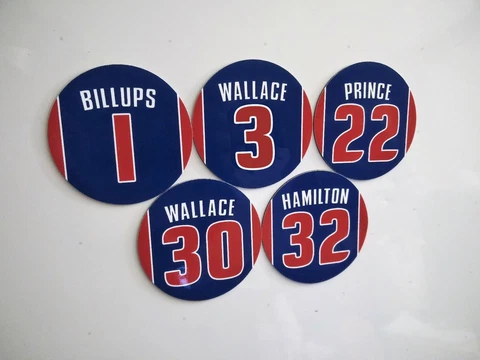 Detroit 2004 Champions Magnets- Chauncey Billups Rasheed Wallace Prince Hamilton Cover