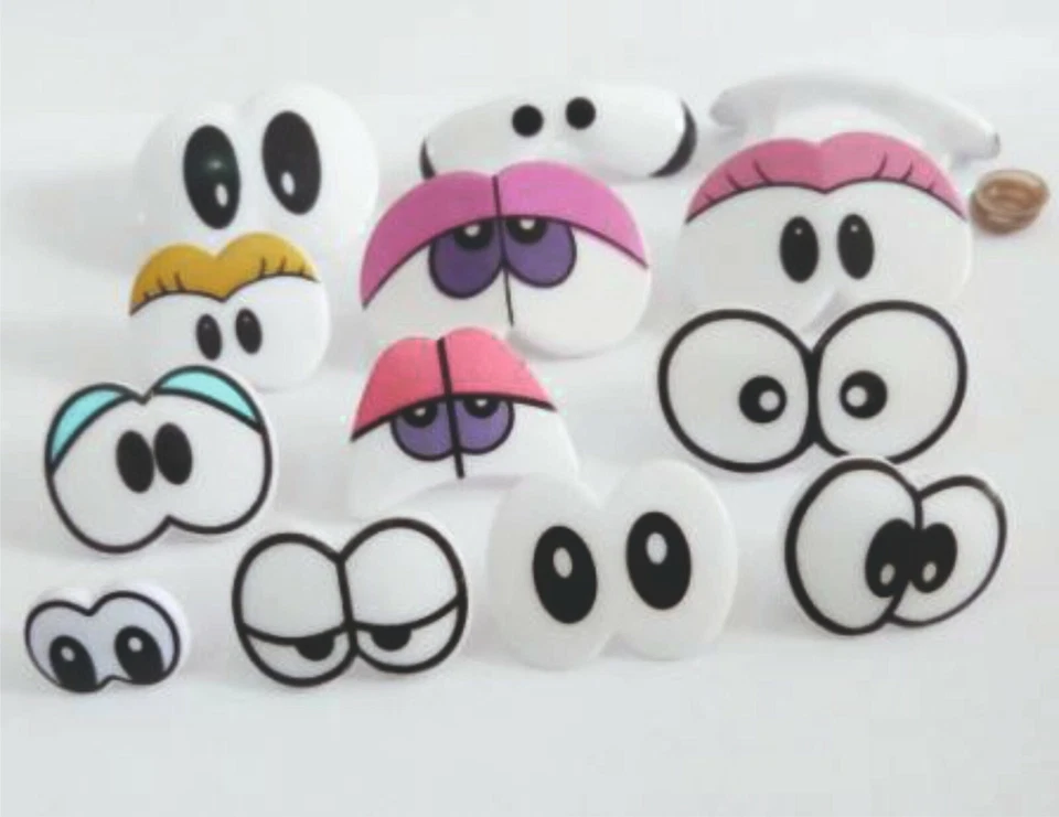 Sicherheitsaugen, Cartoon toy Eyes, Comic Augen - Bild 1 von 1