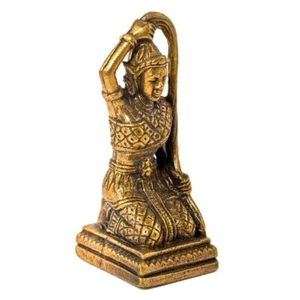 Déesse Mère de la terre PHRA MAE THORANI Bouddha amulette laiton Thaïlande b547 - Picture 1 of 7