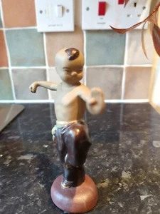 Vintage Shivan chinesische Kung Fu Shaolin Mönch Mudman Kampfkunst Figur - Bild 1 von 6