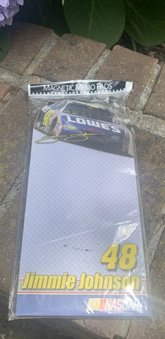 Jimmie Johnson Lowes #48 Refrigerator Note Pad Magnet NASCAR Hendrick Chevrolet Cover