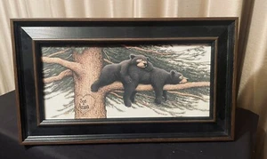 Schwarzwald gemütliche Bären personalisierter Druck gerahmt mit COA - Bild 1 von 4