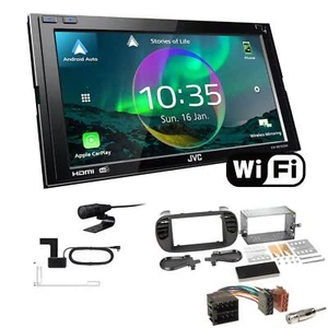 JVC Autoradio WiFi Apple CarPlay Android Auto für Fiat 500 ab 2007 schwarz - Bild 1 von 7