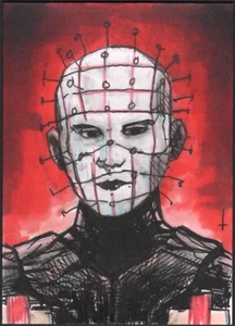 HELLRAISER Skizzenkarte PINHEAD Kunst vom Künstler Schildkröte Original Art - Bild 1 von 1
