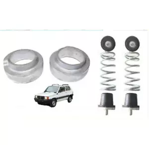 Rialzo Fiat Panda 141 Molle Spessori 3 cm Carico Sovraccarico Stabilizzatori - Picture 1 of 3