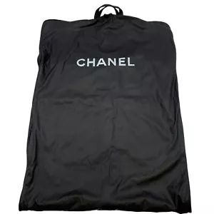 Auténtico estuche de ropa con logotipo de Chanel equipaje de viaje negro de nailon #36634074 - Imagen 1 de 8