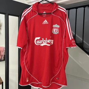 Official Adidas Liverpool Home Shirt 2006/2008 Medium M Red Vintage Retro - Picture 1 of 8