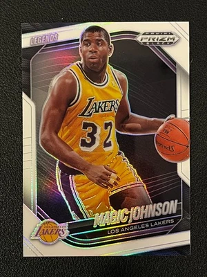 Magic Johnson 2024-25 Prizm Negro Blanco/175 Lakers 268 Foto 1 de 2