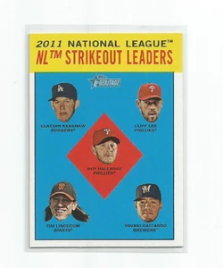 Tarjeta #9 Clayton Kershaw (Dodgers) 2012 Topps Heritage NL Strikeout LDRS - Imagen 1 de 2