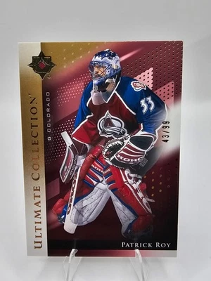 2024-25 UD Ultimate Collection Patrick Roy Base Gold /99 Colorado Avalanche  - Image 1 of 2