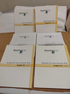 RosettaStone English US Level 1-2 Study Guide Quizzes Test Answer 1&2 - Picture 1 of 5