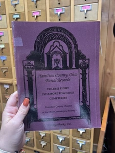 Hamilton County, Ohio Burial Records, volume Eight Sycamore Township Cemeteries. - Picture 1 of 14