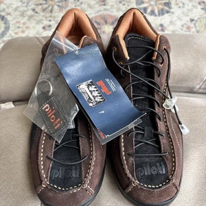 Piloti Stradale CL Herren 12 Braun Leder Autorennen Fahren Schuhe NEU "LESEN" - Bild 1 von 15