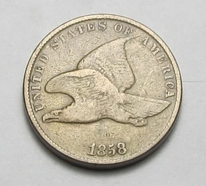 1858 FLYING EAGLE CENT,  VERY NICE COIN!!!!(A4) - Picture 1 of 4