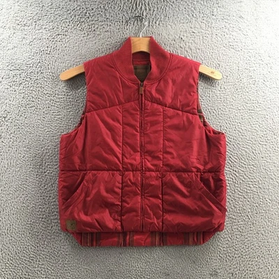 Ralph Lauren Vest Mens Medium Red Full Zip Sleeveless Pockets Casual Quilted - Image 1 of 4