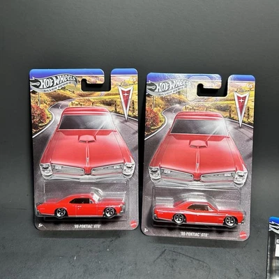Hot Wheels Silver Series '66 Pontiac GTO Chase Car 2025 base metálica (lote de 2) Foto 1 de 3