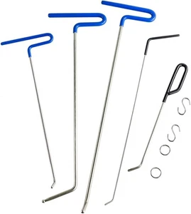 WHDZ Dent Removal Rods Tools Paintless Repair Set with Air Wedge for B+C  - Picture 1 of 4