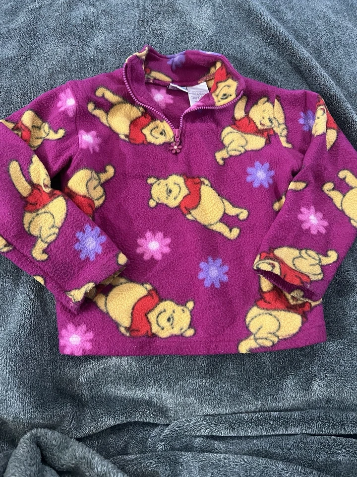 Camisa Pullover Sudadera con Capucha Polar Años 90 Niño 5/6 De Colección Disney Winnie the Pooh Foto 1 de 4