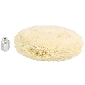 7 Inch Sided Wool Polishing Pad Buffing Pad with 5/8 Inch Bolt Wool (Pack4710 - Picture 1 of 3