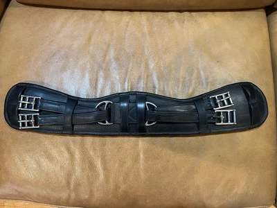 Size 20 Nunn Finer Anatomical Dressage Girth Black - Image 1 of 4