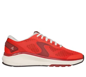 Skechers Vertex Arke Arancione Scarpe Uomo Sportive Memory Foam Camminata Nuova - Picture 1 of 5