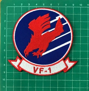 Parches bordados de aviones de combate Goose Cougar VF-1 de la Marina de los Estados Unidos 9,5 cm (3,7 pulgadas) - Imagen 1 de 4