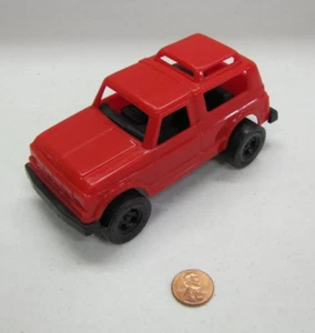 Tootsietoy 4 X 4 FORD BRONCO Custom Plastic Red Black (Approx. 6" Long) Vehicle - Picture 1 of 3