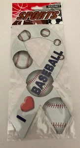 10er Pack I Love Basketball/Baseball oder Fußball Magnetbänder Kühlschrank/Auto/Spind - Bild 1 von 6