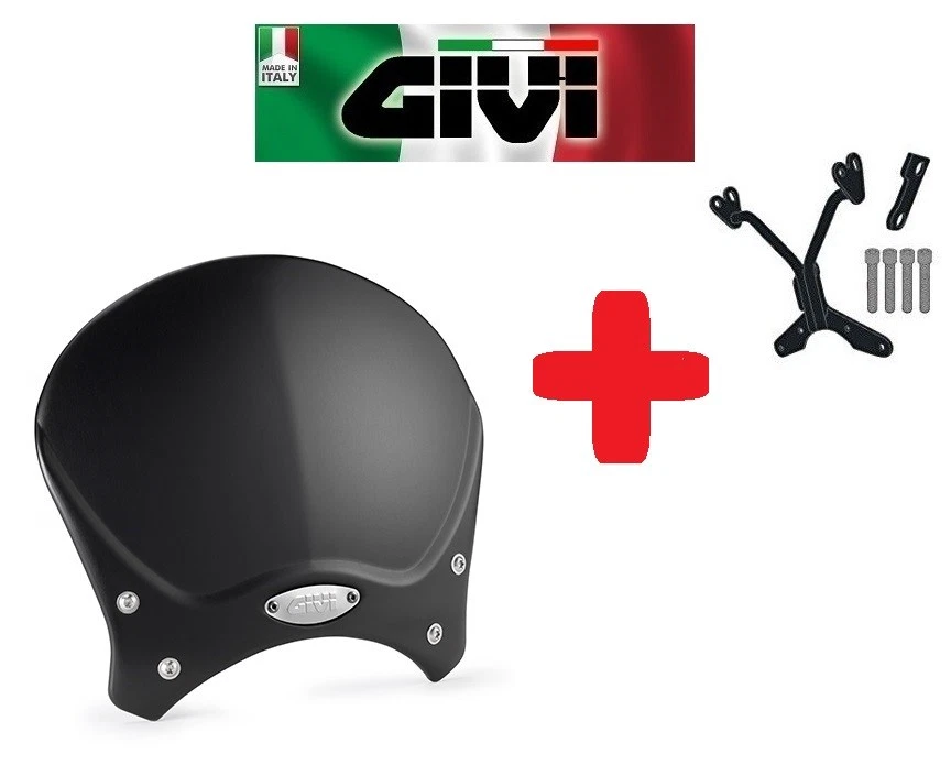 Parabrisas Completo Aluminio Negro Moto Guzzi V7 III Stone Noche Pack 2019 2020 - Imagen 1 de 1