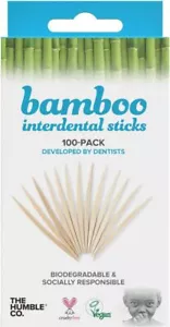 Humble Brush Humble Bamboo Triangular Interdental Sticks - 100 pcs -2 Pack - Picture 1 of 2