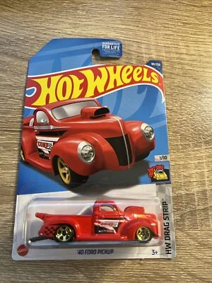 Pickup Ford 40 Hot Wheels 181/250 1/10 sin usar, en caja, tira de arrastre roja HW Foto 1 de 4