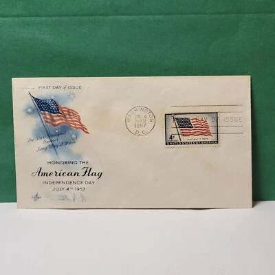 First Day Of Issue July 4, 1957 Honoring The American Flag Scott #1094 - Image 1 of 4