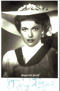 Angelika Hauff Original Signature Outer Fbz- Card No. 1286