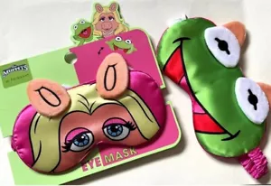 New The Muppets at Primark - Reversible Silky Feel Eye Mask- Miss Piggy / Kermit - Picture 1 of 3
