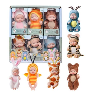 Kids Dolls Toy Realistic 6PCS Toy Mini Babies Dolls Ultra Soft Comfort Toy - Picture 1 of 12