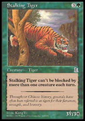 MTG magic cards 1x x1 NM-Mint, English Stalking Tiger Portal 3 Kingdoms P3K